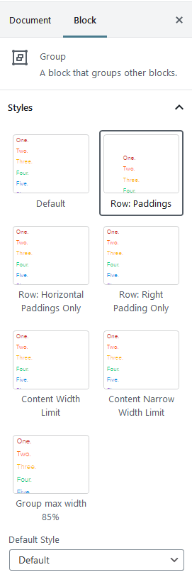 Group Block with Added Styles